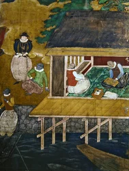 The Arrival of the Portuguese in Japan (detail)